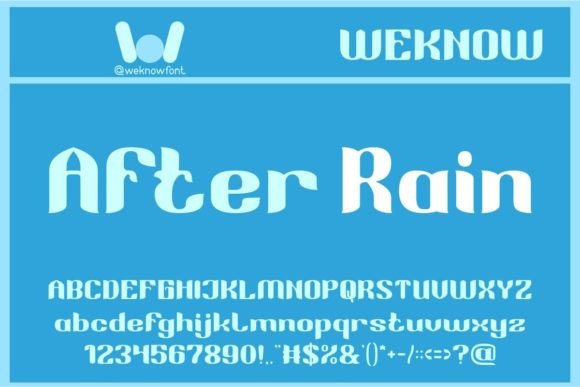 After Rain: A Display Font That Sharpens Campaign Messaging