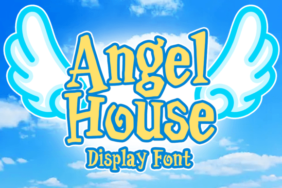 Angel House: A Playful Display Font for Web Design Projects That Need Personality