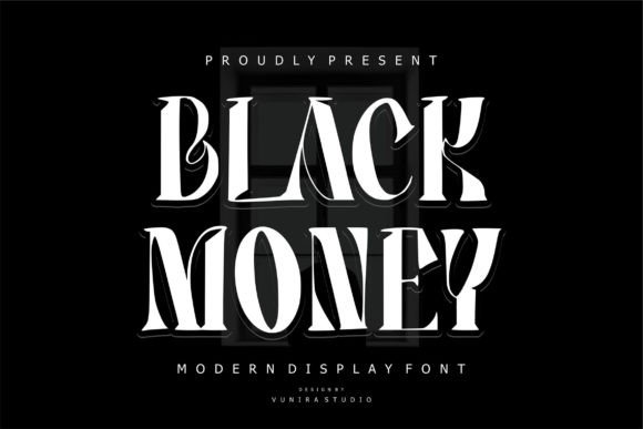Black Money: A Display Font That Brings Calligraphy Style to Web Design