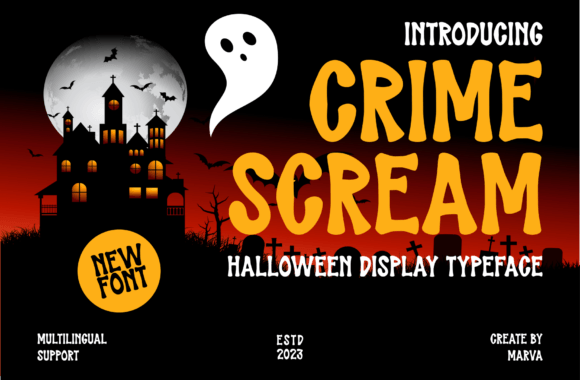 Crime Scream Font: A Display Typeface for Bold Business Branding