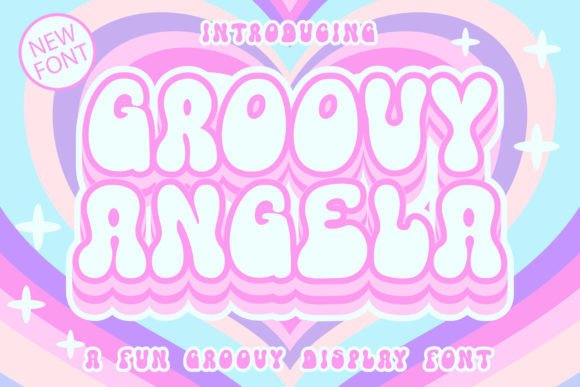 Groovy Angela Display Font for Digital Designers