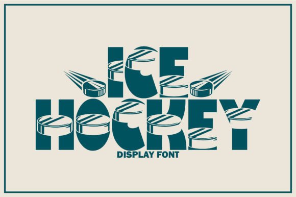Ice Hockey: A Playful Display Font for Crafters and Makers