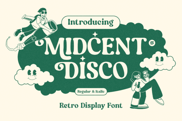 Midcent Disco: A Retro Display Font for Modern Brands