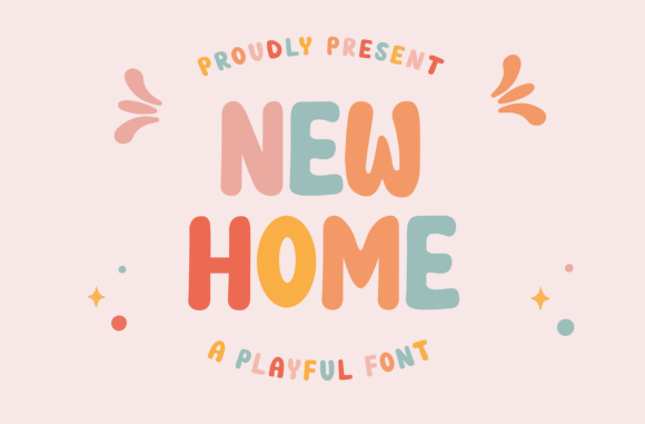 New Home Font: A Playful Typeface for Small Business Branding