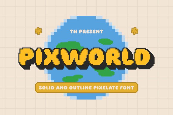 Pixworld: A Display Font Built for Bold Impressions