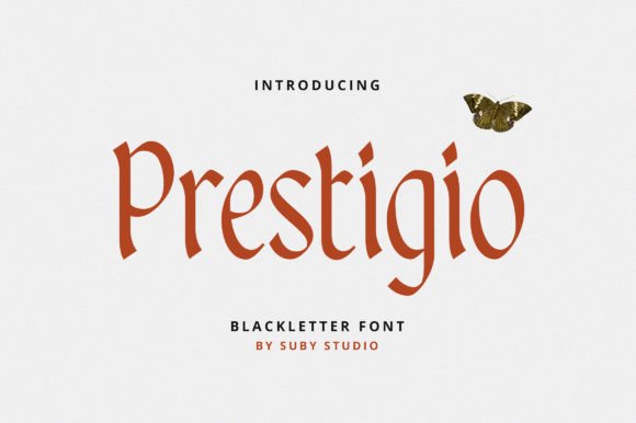 Prestigio Review: A Display Font with Blackletter Soul and Handwritten Ease