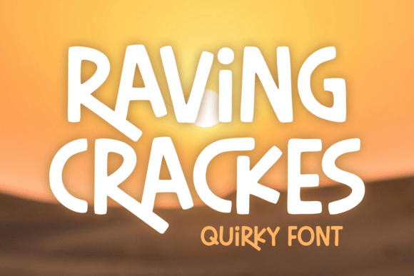 Raving Crackes: A Playful Display Font for Handmade Products