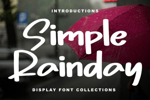 Simple Rainday: A Handwritten Font for Handmade Products