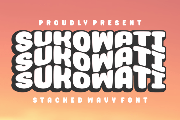 Sukowati: A Bold Display Font with Retro Whimsy and Modern Charm
