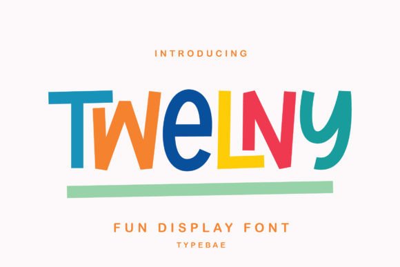 Twelny: A Quirky Display Font for Small Business Branding